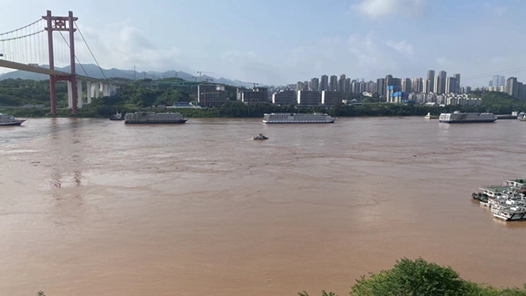 “长江2021年第1号洪水”“嘉陵江2021年第2号洪水”过境重庆中心城区
